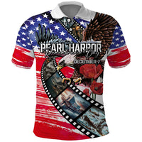 Pearl Harbor Remembrance Day Personalized Polo Shirt Lest We Forget - The Bald Eagle Remembers - Polynesian Pride
