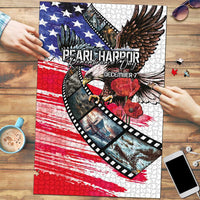 Pearl Harbor Remembrance Day Puzzle Lest We Forget - The Bald Eagle Remembers - Polynesian Pride