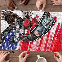 Pearl Harbor Remembrance Day Puzzle Lest We Forget - The Bald Eagle Remembers - Polynesian Pride