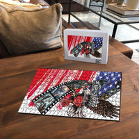 Pearl Harbor Remembrance Day Puzzle Lest We Forget - The Bald Eagle Remembers - Polynesian Pride