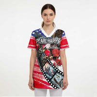 Pearl Harbor Remembrance Day Personalized Scrub Top Lest We Forget - The Bald Eagle Remembers - Polynesian Pride