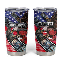 Pearl Harbor Remembrance Day Personalized Tumbler Cup Lest We Forget - The Bald Eagle Remembers - Polynesian Pride
