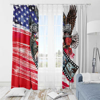 Pearl Harbor Remembrance Day Window Curtain Lest We Forget - The Bald Eagle Remembers - Polynesian Pride