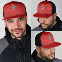 Mate Ma'a Tonga Rugby Mesh Trucker Cap Ngatu Tribal Motifs Sporty Style LT03 - Polynesian Pride
