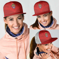 Mate Ma'a Tonga Rugby Mesh Trucker Cap Ngatu Tribal Motifs Sporty Style LT03 - Polynesian Pride