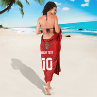 Custom Mate Ma'a Tonga Rugby Sarong Ngatu Tribal Motifs Sporty Style - Polynesian Pride