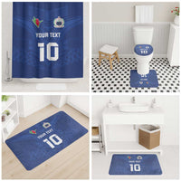 Custom Samoa Rugby Bathroom Set Tatau Tribal Motifs Sporty Style - Polynesian Pride