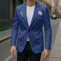 Custom Samoa Rugby Blazer Tatau Tribal Motifs Sporty Style - Polynesian Pride