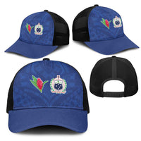 Samoa Rugby Mesh Trucker Cap Tatau Tribal Motifs Sporty Style - Polynesian Pride