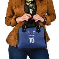 Custom Samoa Rugby Shoulder Handbag Tatau Tribal Motifs Sporty Style - Polynesian Pride