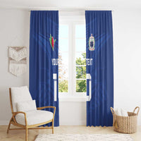 Custom Samoa Rugby Window Curtain Tatau Tribal Motifs Sporty Style - Polynesian Pride