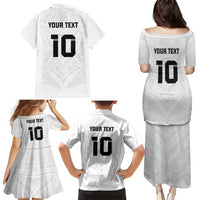 Custom Fiji Rugby Family Matching Puletasi and Hawaiian Shirt Tapa Tribal Motifs Sporty Style - Polynesian Pride