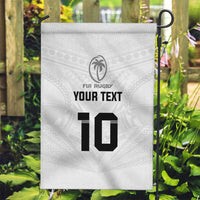 Custom Fiji Rugby Garden Flag Tapa Tribal Motifs Sporty Style - Polynesian Pride