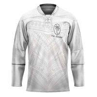 Custom Fiji Rugby Hockey Jersey Tapa Tribal Motifs Sporty Style - Polynesian Pride