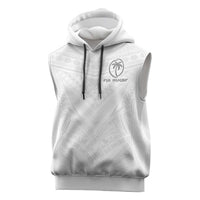 Custom Fiji Rugby Sleeveless Hoodie Tapa Tribal Motifs Sporty Style - Polynesian Pride