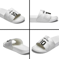 Custom Fiji Rugby Slide Sandals Tapa Tribal Motifs Sporty Style - Polynesian Pride