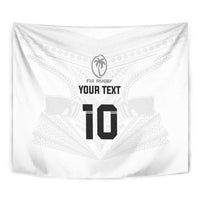 Custom Fiji Rugby Tapestry Tapa Tribal Motifs Sporty Style - Polynesian Pride