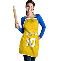 Custom Niue Rugby Apron Hiapo Tribal Motifs Sporty Style - Polynesian Pride