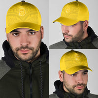 Niue Rugby Classic Cap Hiapo Tribal Motifs Sporty Style - Polynesian Pride