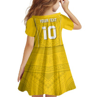 Custom Niue Rugby Family Matching Summer Maxi Dress and Hawaiian Shirt Hiapo Tribal Motifs Sporty Style - Polynesian Pride