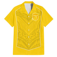 Custom Niue Rugby Family Matching Summer Maxi Dress and Hawaiian Shirt Hiapo Tribal Motifs Sporty Style - Polynesian Pride