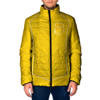 Custom Niue Rugby Padded Jacket Hiapo Tribal Motifs Sporty Style - Polynesian Pride