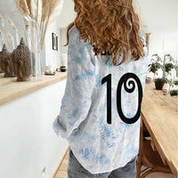 Custom New Zealand Football Women Casual Shirt The Whites-Aotearoa Inspired - Polynesian Pride