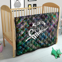 Personalized New Zealand Quilt Aotearoa Symbols With Silver Fern LT03 - Polynesian Pride