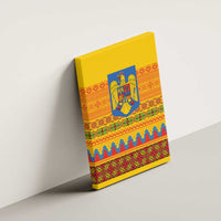 Romania Merry Christmas Canvas Wall Art Romania Emblem Traditional Folk Art - Polynesian Pride