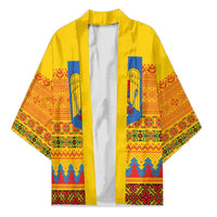 Romania Merry Christmas Kimono Romania Emblem Traditional Folk Art - Polynesian Pride