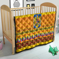 Romania Merry Christmas Quilt Romania Emblem Traditional Folk Art - Polynesian Pride