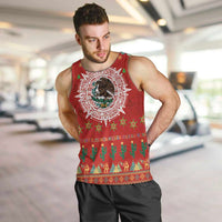 Mexico Merry Christmas Men Tank Top Mexican Cultural Emblem Xmas Style - Polynesian Pride