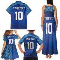 Custom Fiji Football-Towards World Cup 2026 Family Matching Tank Maxi Dress and Hawaiian Shirt
