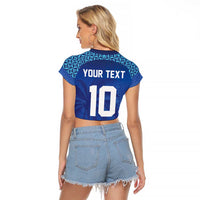 Custom Fiji Football-Towards World Cup 2026 Raglan Cropped T Shirt LT03 - Polynesian Pride
