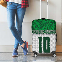 Custom Hawaii Volleyball-Kakau Motif Green Color Luggage Cover