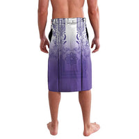 Philippines Barong Style Lavalava with Polynesian Art and Leaf Motif Purple Color LT03 - Polynesian Pride