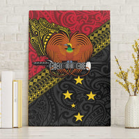 Papua new Guinea Goroka Show Canvas Wall Art Bird-of-paradise and Melanesian Tattoo Pattern