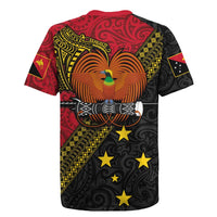 Papua new Guinea Goroka Show Rugby Jersey Bird-of-paradise and Melanesian Tattoo Pattern
