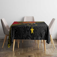 Papua new Guinea Goroka Show Tablecloth Bird-of-paradise and Melanesian Tattoo Pattern