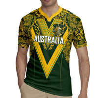 Australia Rugby Custom Rugby Jersey Aboriginal Art Sporty Style - Polynesian Pride