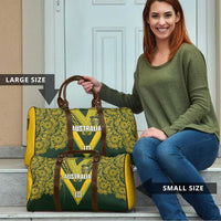 Australia Rugby Custom Travel Bag Aboriginal Art Sporty Style LT03 - Polynesian Pride