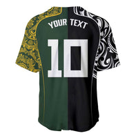 Aotearoa Australia Rugby Custom Baseball Jersey Maori and Aboriginal Art Sporty Style - Polynesian Pride
