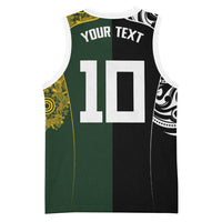 Aotearoa Australia Rugby Custom Basketball Jersey Maori and Aboriginal Art Sporty Style - Polynesian Pride