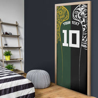 Aotearoa Australia Rugby Custom Door Cover Maori and Aboriginal Art Sporty Style - Polynesian Pride