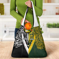 Aotearoa Australia Rugby Grocery Bag Maori and Aboriginal Art Sporty Style - Polynesian Pride