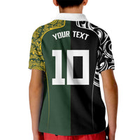 Aotearoa Australia Rugby Custom Kid Polo Shirt Maori and Aboriginal Art Sporty Style LT03 - Polynesian Pride