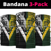 Aotearoa Australia Rugby Neck Gaiter Maori and Aboriginal Art Sporty Style - Polynesian Pride