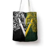 Aotearoa Australia Rugby Tote Bag Maori and Aboriginal Art Sporty Style - Polynesian Pride