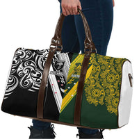 Aotearoa Australia Rugby Travel Bag Maori and Aboriginal Art Sporty Style LT03 - Polynesian Pride