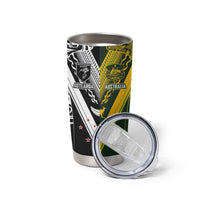Aotearoa Australia Rugby Custom Tumbler Cup Maori and Aboriginal Art Sporty Style - Polynesian Pride